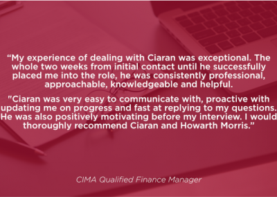 CIMA Qualified Finance Manager